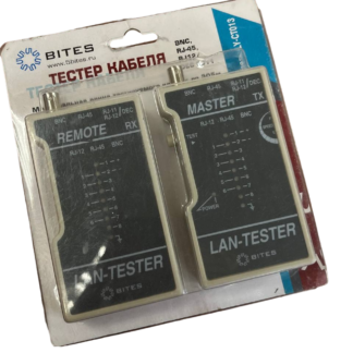 Тестер кабеля сетевой LAN (RJ-45/RJ-11/BNC), 5BITES LY-CTO13