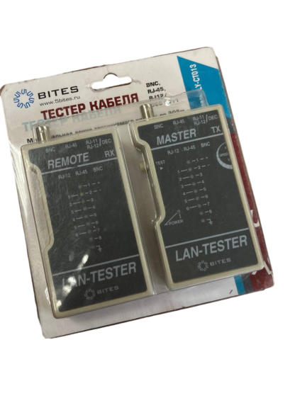 Тестер кабеля сетевой LAN (RJ-45/RJ-11/BNC), 5BITES LY-CTO13