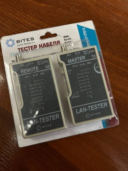 Тестер кабеля сетевой LAN (RJ-45/RJ-11/BNC), 5BITES LY-CTO13