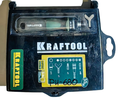 Реверсивная отвертка KRAFTOOL EXPERT с битами 25554-H55