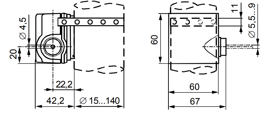 Накладной датчик температуры Siemens QAD22