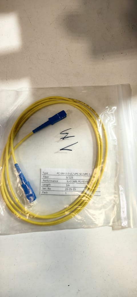 Шнур ШОС-SM/3.0 мм-SC/UPC-SC/UPC-1.0 м
